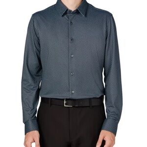 Infinity Men's Textured Button Up Shirt